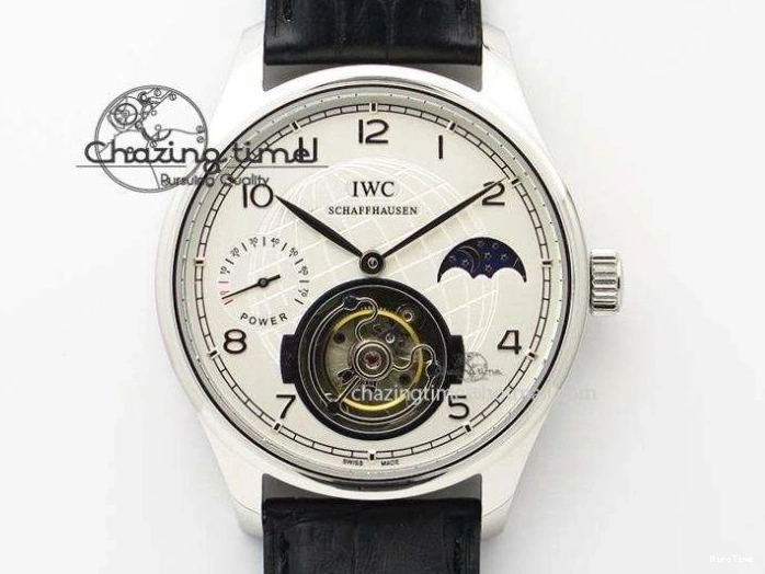 MIROTIME 0705 Portuguese IW3714 Diam ZF V2 1:1 Best Edition White Dial Blue Makers On Blue Leather Strap A79350 (Slim Movement) Stylish 7248